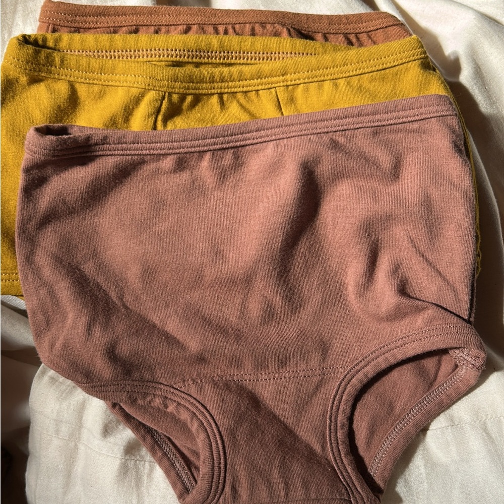 Kids Cotton Bottoms - Mustard and Mauve